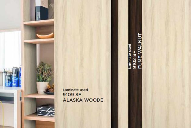 Alaska Woode Wood Laminate 8x4 ft Suede 1 mm - 9109 SF