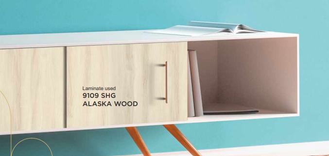 Alaska Wood Laminate 8x4 ft High Gloss 1 mm - 9109 SHG