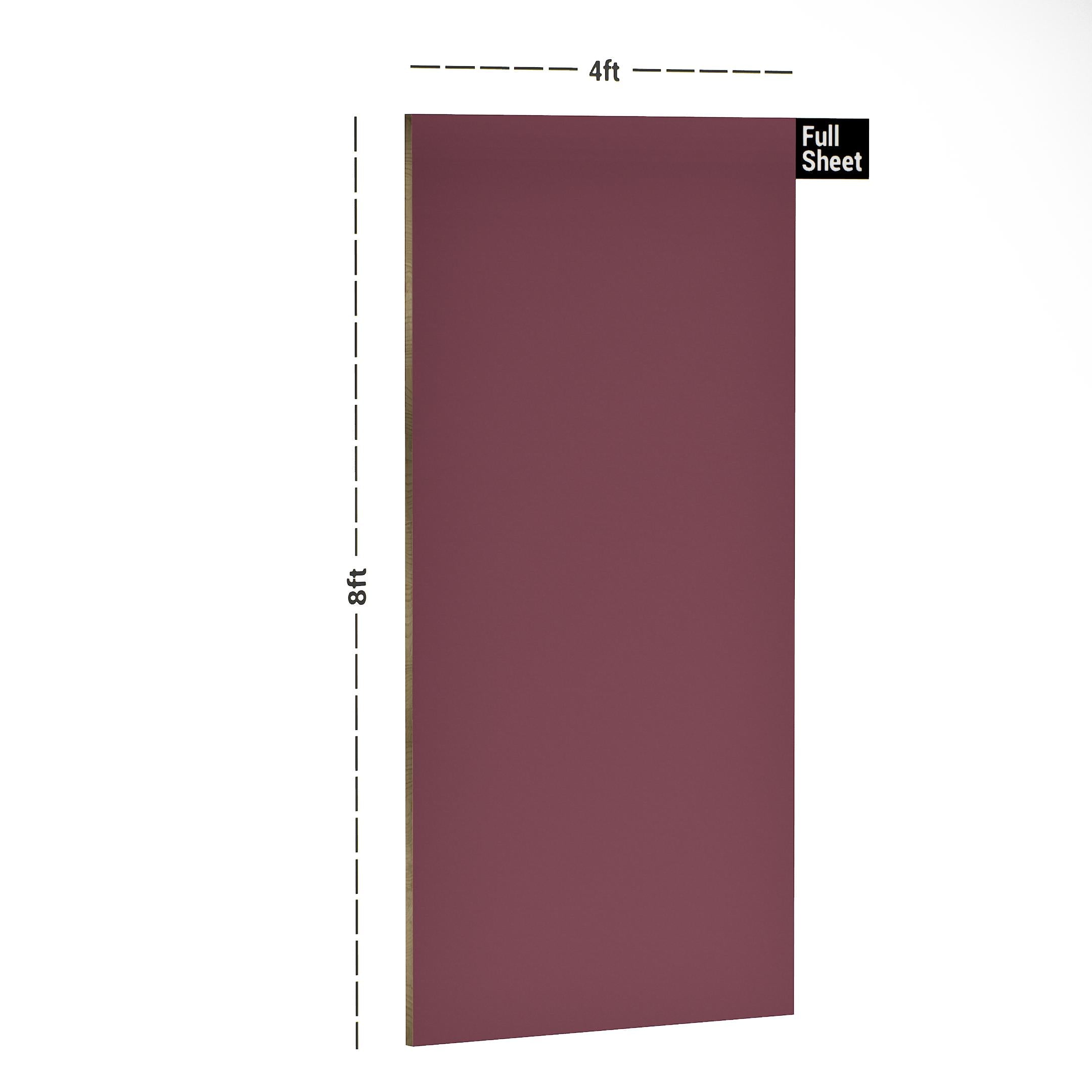 Prestige Red Plain Laminate 8x4 ft High Gloss 1 mm - 9111 MHG