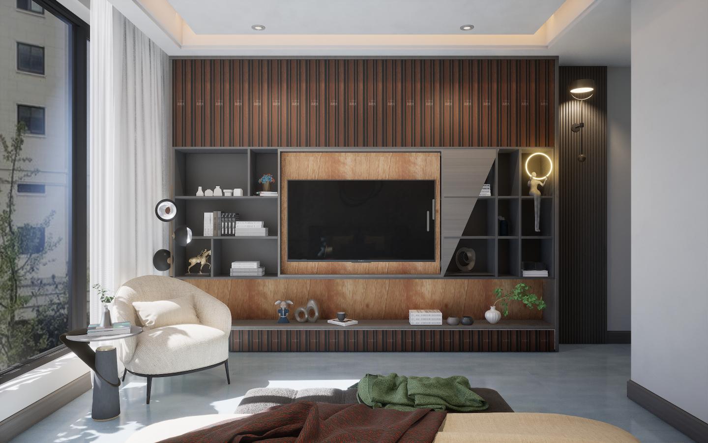 Cedar Wood Laminate 8x4 ft Glossy 0.8 mm - 9117 MG