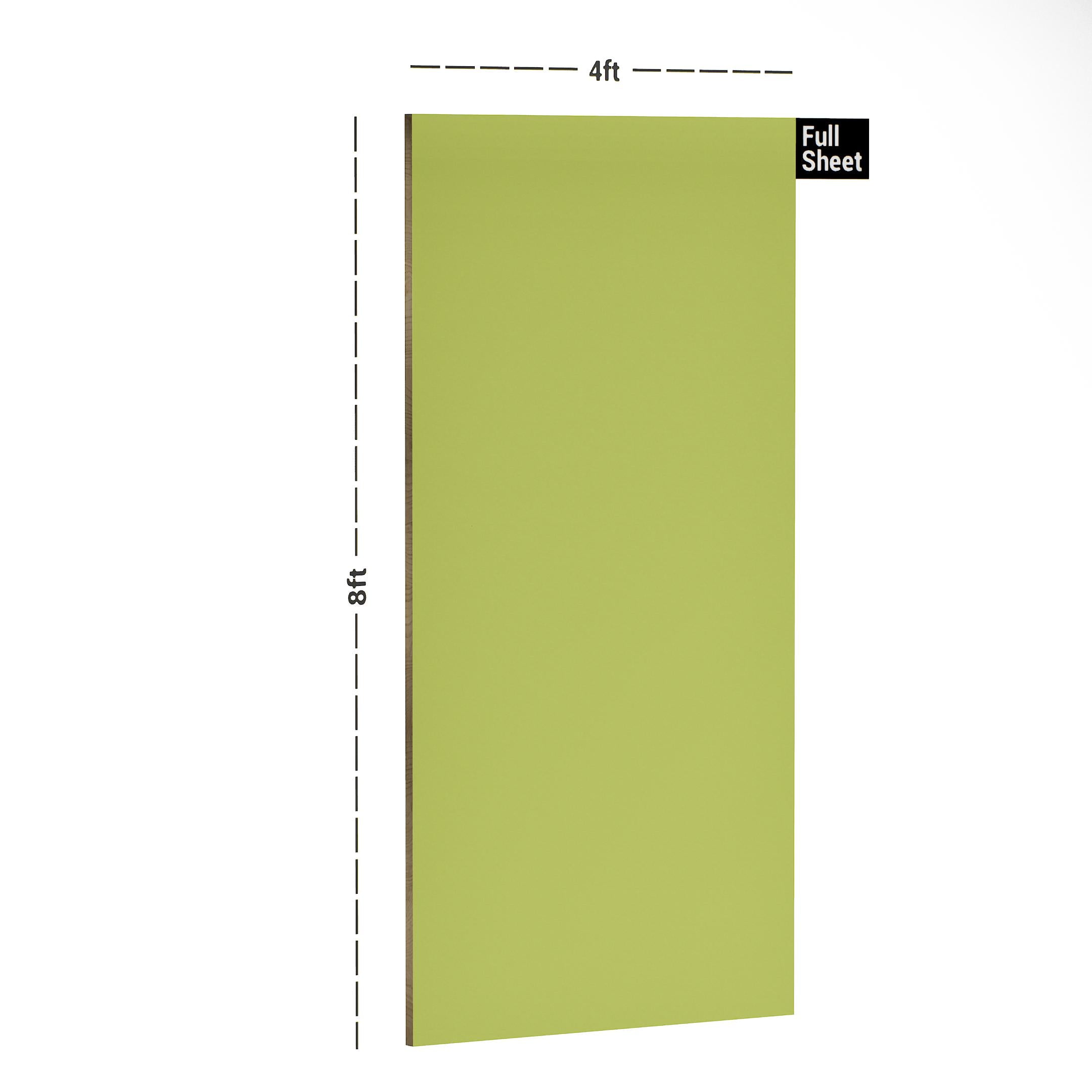 Para Green Plain Laminate 8x4 ft High Gloss 1 mm - 9117 MHG