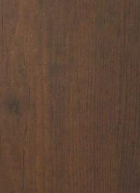 Brown wood grain laminate with suede finish, showing wood texture and grain pattern, for interior decoration.