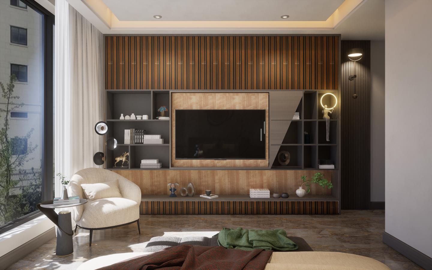 Smokey Panther Wood Laminate 8x4 ft Glossy 0.8 mm - 9122 MG