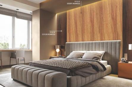 Advance Laminates Desert Ironwood 8x4 ft Suede wood laminates Brown 9132_SF