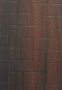 Wenge wood grain laminate with textured finish and wood pattern visible in rectangular tiles arrangement