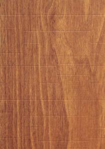 Brown wood grain laminate with textured finish and visible wood pattern, showing natural wood appearance and subtle grain