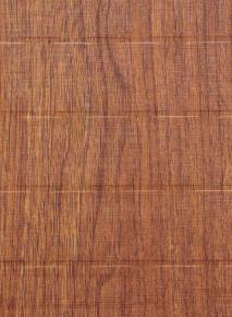 Brown wood grain laminate with textured finish and visible wood pattern, showing natural wood sheen and grain variation.