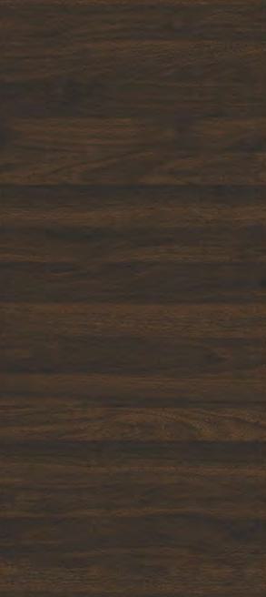 Brown wood grain laminate with textured finish and horizontal walnut pattern.
