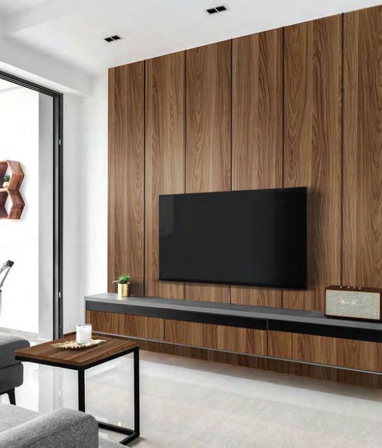 Advance Laminates Dark Kamet Walnut 8x4 ft Texture wood laminates Brown 9159_ER