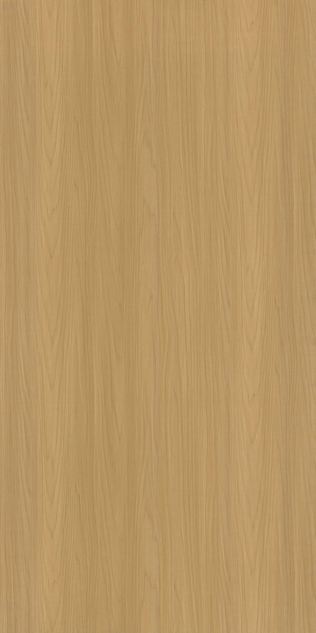 Brown wood grain laminate with textured finish and vertical wood pattern.