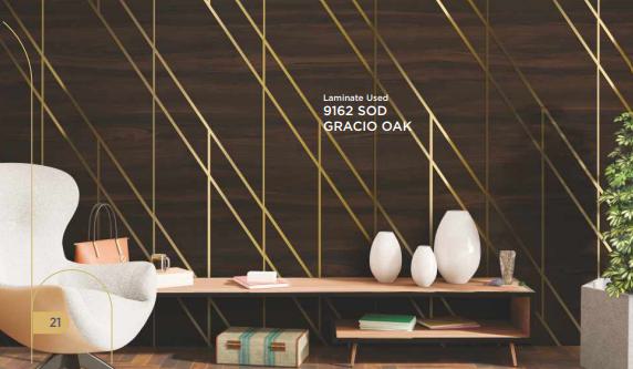 Gracio Oak Wood Laminate 8x4 ft Texture 1 mm - 9162 SOD