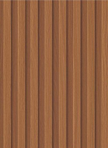 Brown wooden laminate with suede finish and vertical wood grain pattern showing texture and subtle sheen.