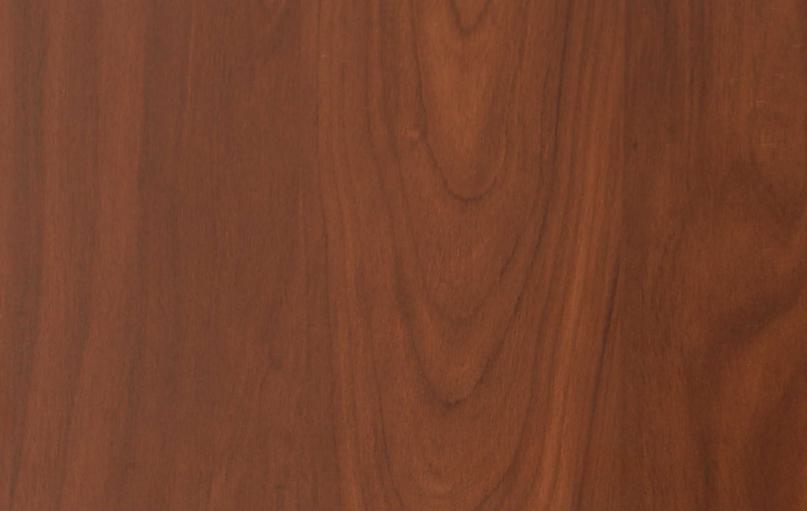Brown wooden laminate with suede finish and wood grain pattern, showing natural texture and subtle sheen.