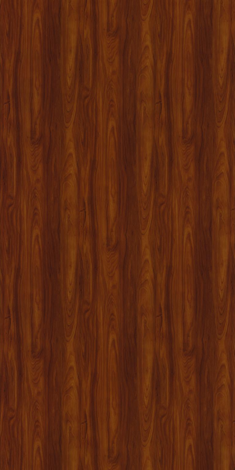 Brown wooden laminate with textured finish and wood grain pattern.