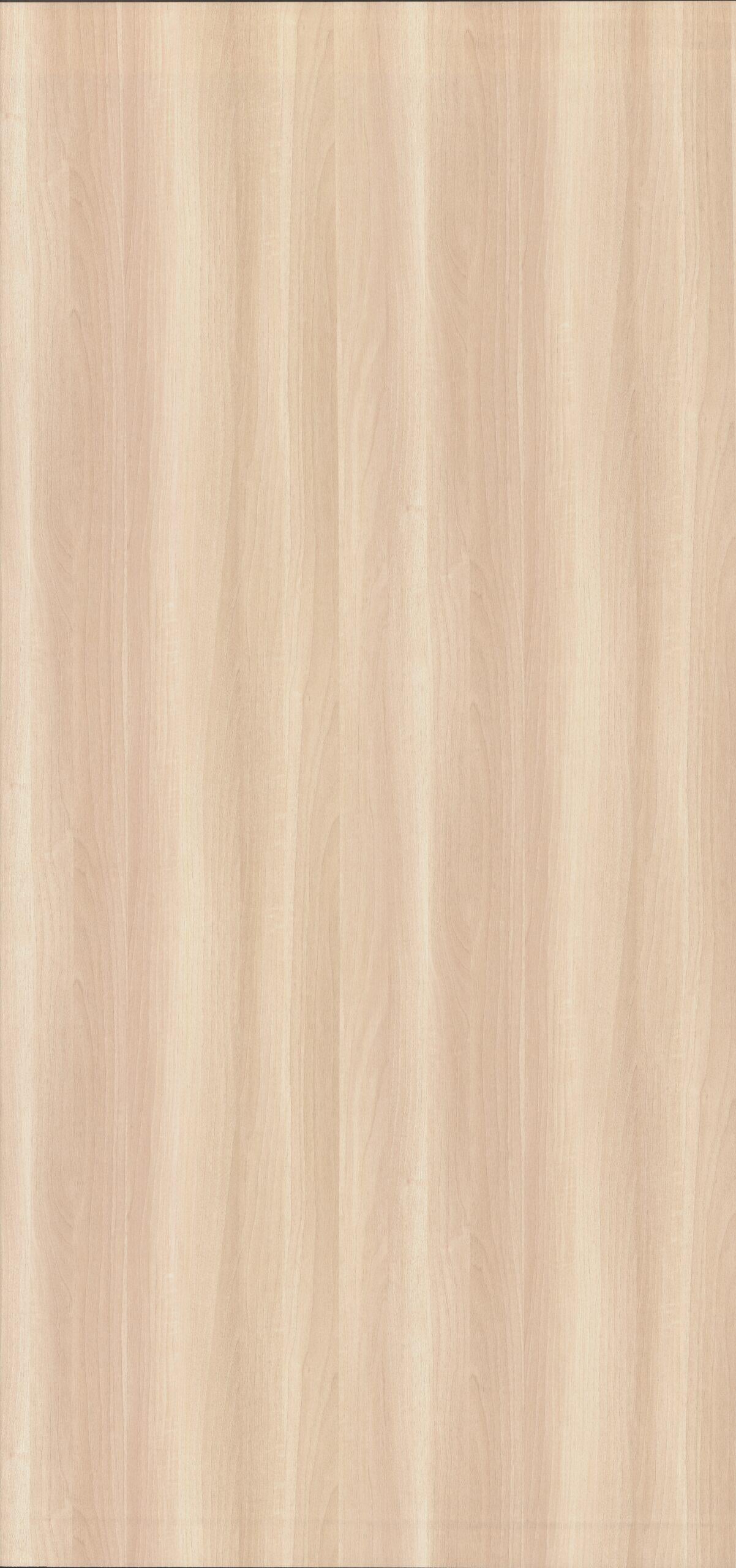 Brown wood grain laminate with textured finish and vertical wood pattern