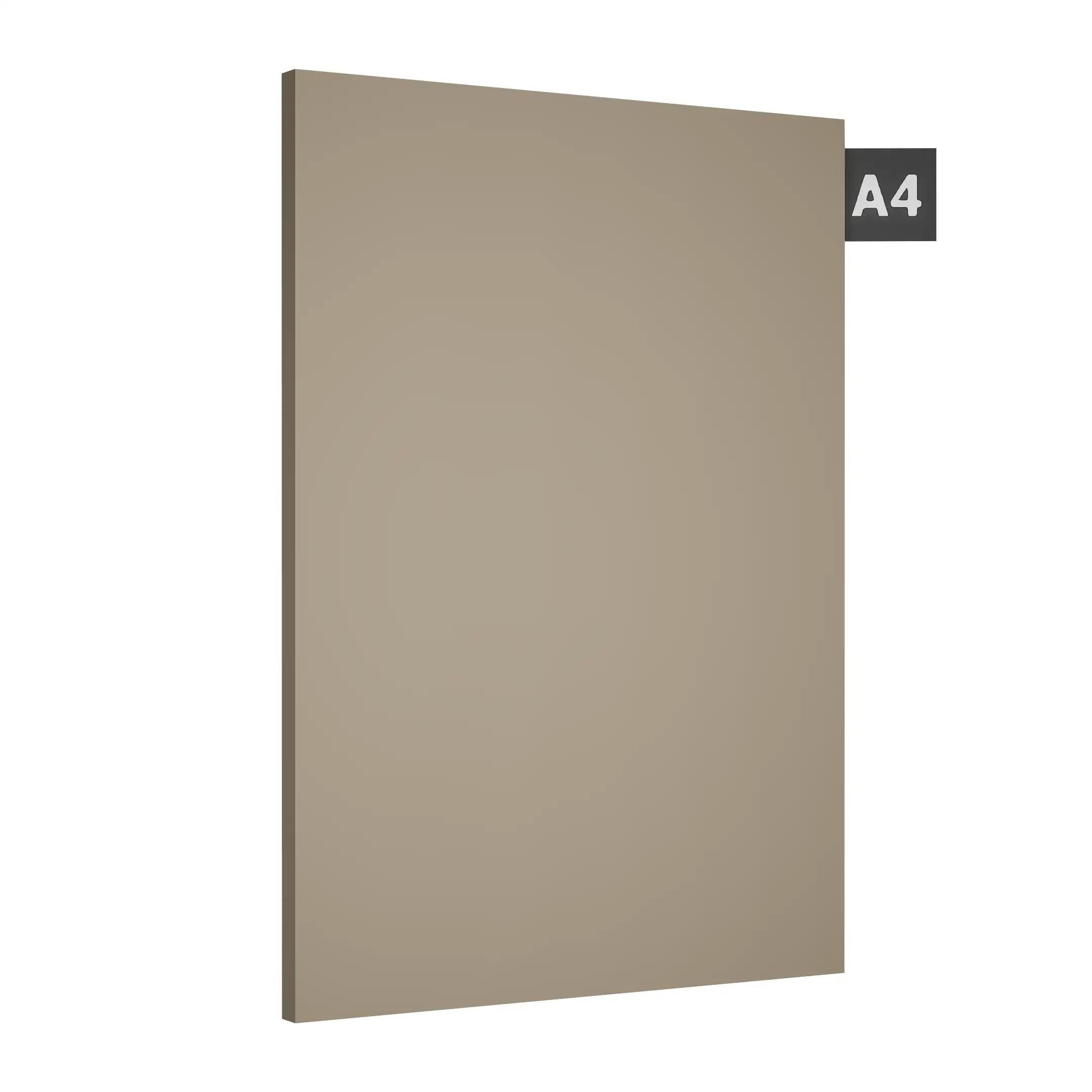 Cappuccino Metal Plain Laminate 8x4 ft High Gloss 1 mm - 9233 SMT