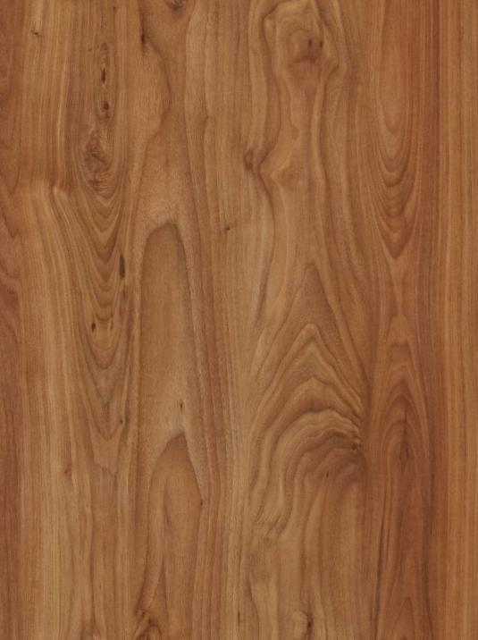 Brown wood grain laminate with textured finish and natural wood pattern visible in detailed close-up view