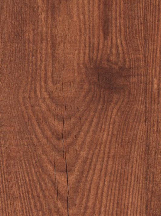 Brown wood grain laminate with textured finish and visible wood pattern and grain details.