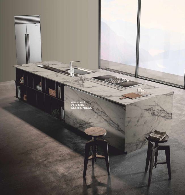 Aggies Micas Marble & Stone Laminate 8x4 ft High Gloss 1 mm - 9319 SHG