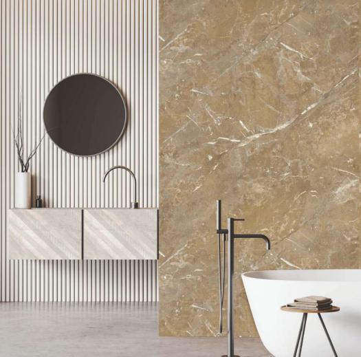 Verve Beige Marble & Stone Laminate 8x4 ft Matte 1 mm - 9329 SMT