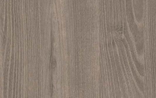 Brown wood grain laminate with textured finish and visible wood pattern and knots