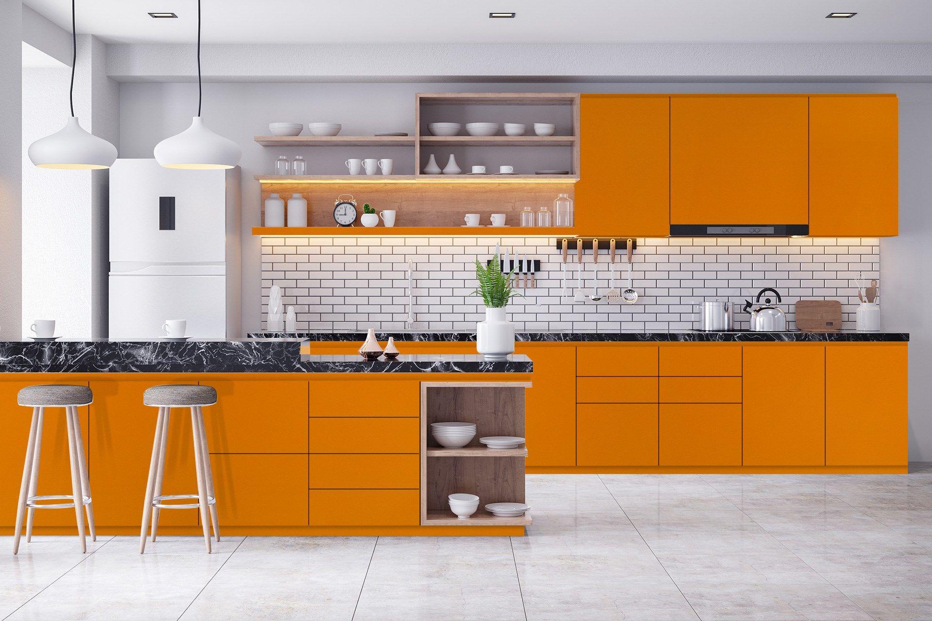 Citrus Plain Laminate 8x4 ft High Gloss 1 mm - 93615 NGL