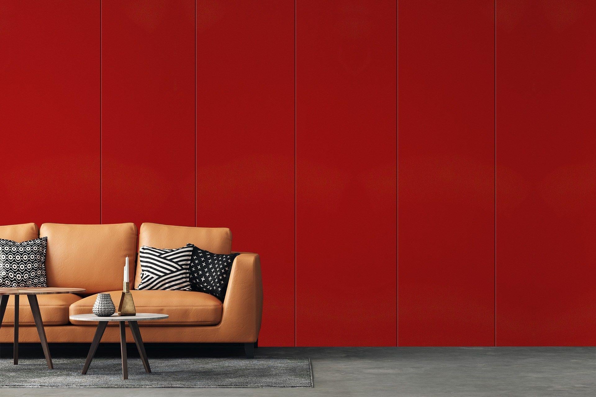 Red Flame Plain Laminate 8x4 ft High Gloss 1 mm - 93622 NGL