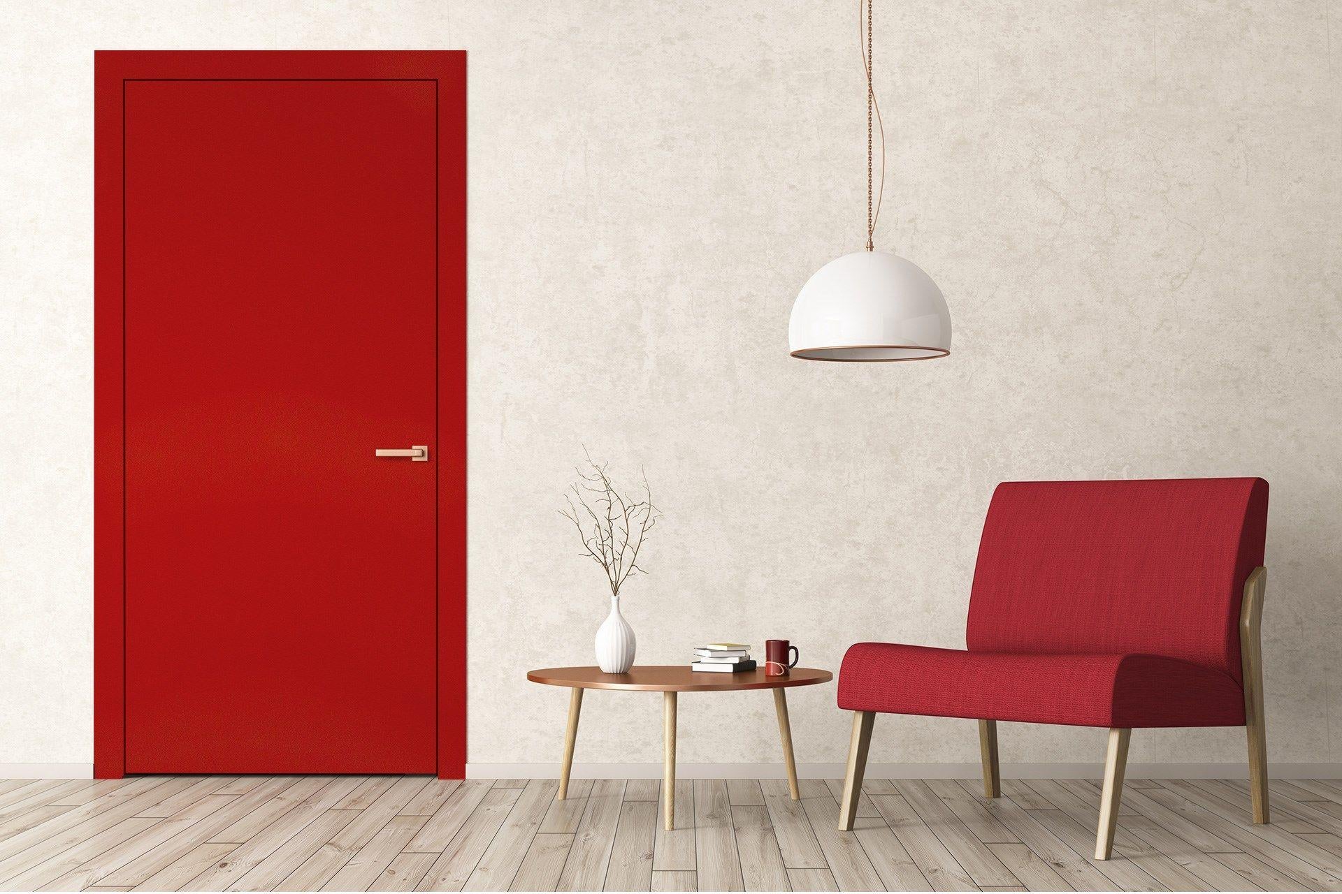 Red Flame Plain Laminate 8x4 ft High Gloss 1 mm - 93622 NGL