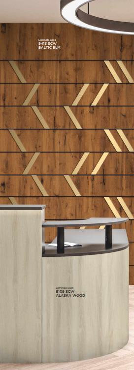 Baltic Elm Wood Laminate 8x4 ft Texture 1 mm - 9413 SCW