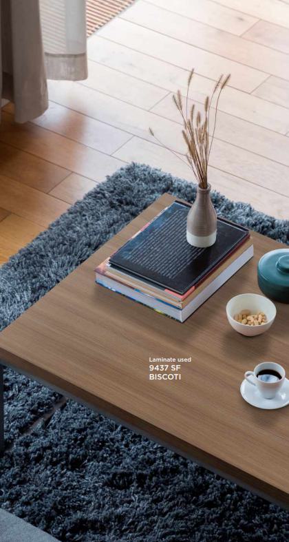 Biscoti Wood Laminate 8x4 ft Suede 1 mm - 9437 SF