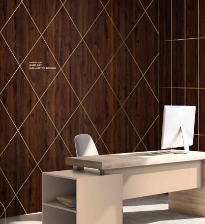 Gallantry Brown Wood Laminate 8x4 ft Texture 1 mm - 9440 SAT