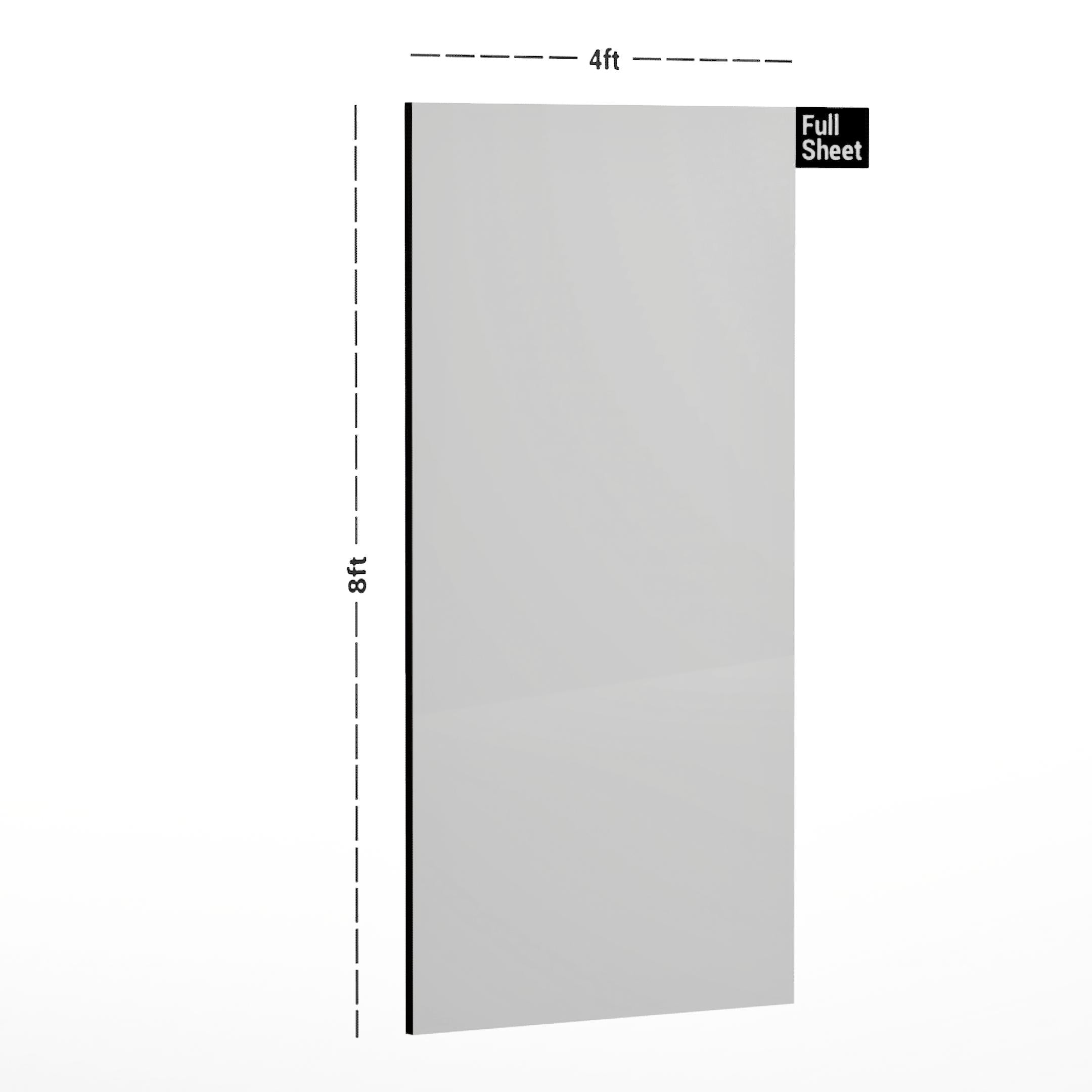 White Plain Laminate 8x4 ft High Gloss 1 mm - 9500 SLR