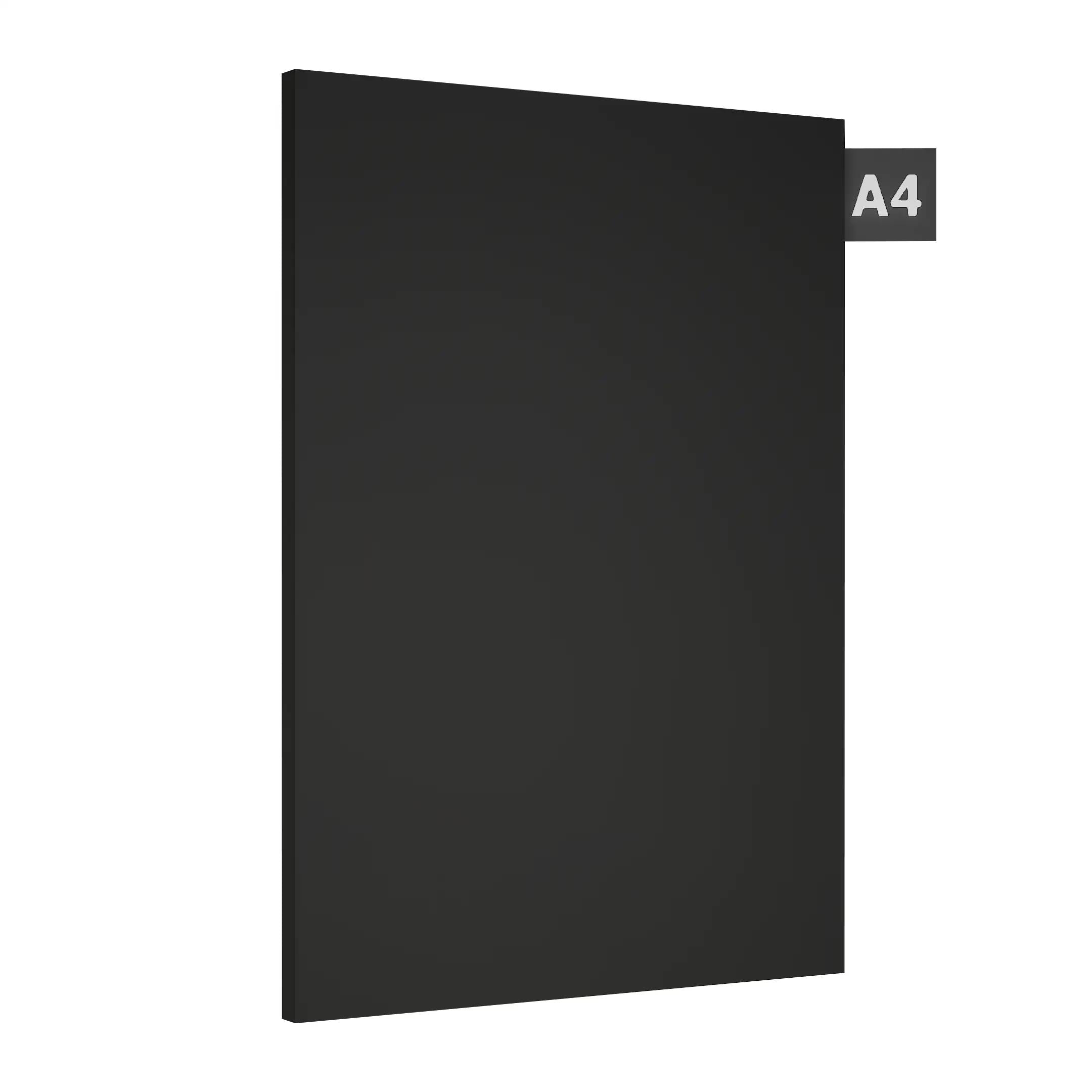 Black Plain Laminate 8x4 ft High Gloss 1 mm - 9517 SDM