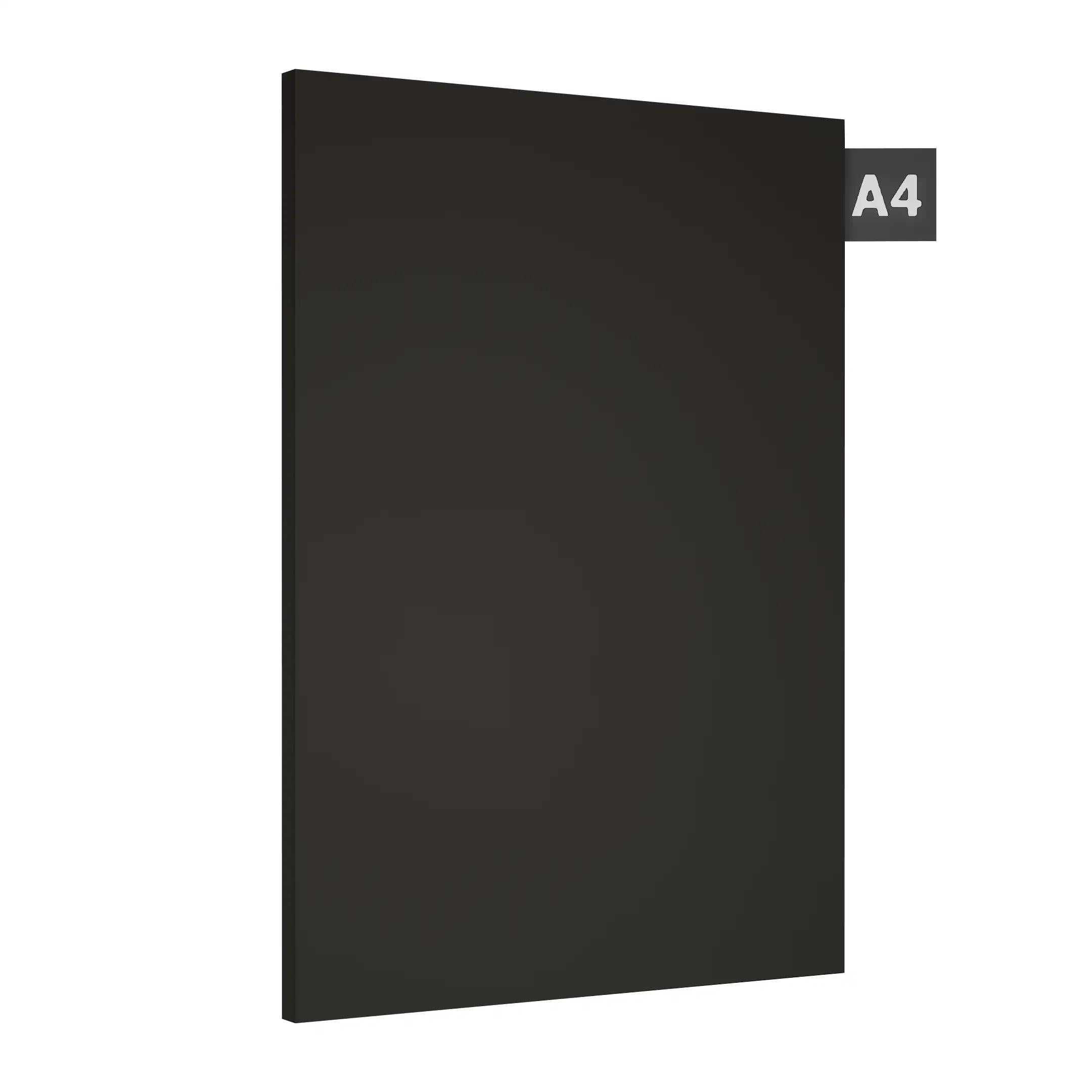 Black Plain Laminate 8x4 ft High Gloss 1 mm - 9517 SHG