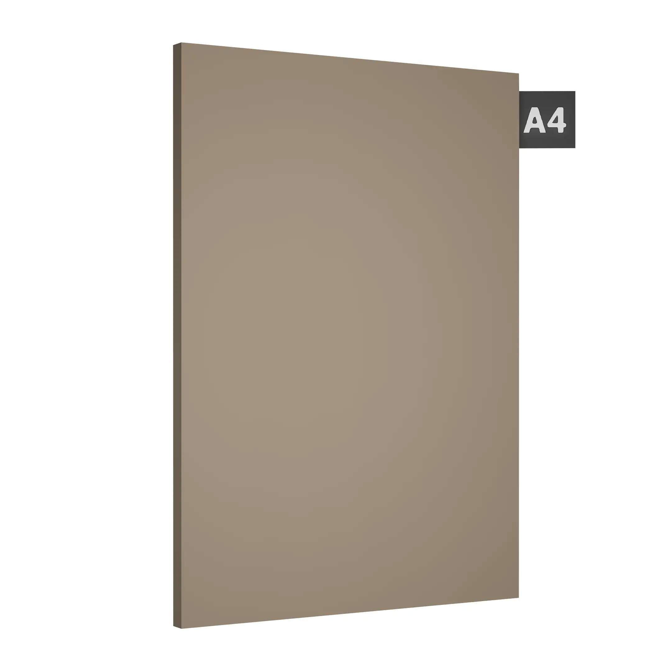 Taupe Plain Laminate 8x4 ft High Gloss 1 mm - 9533 SHG