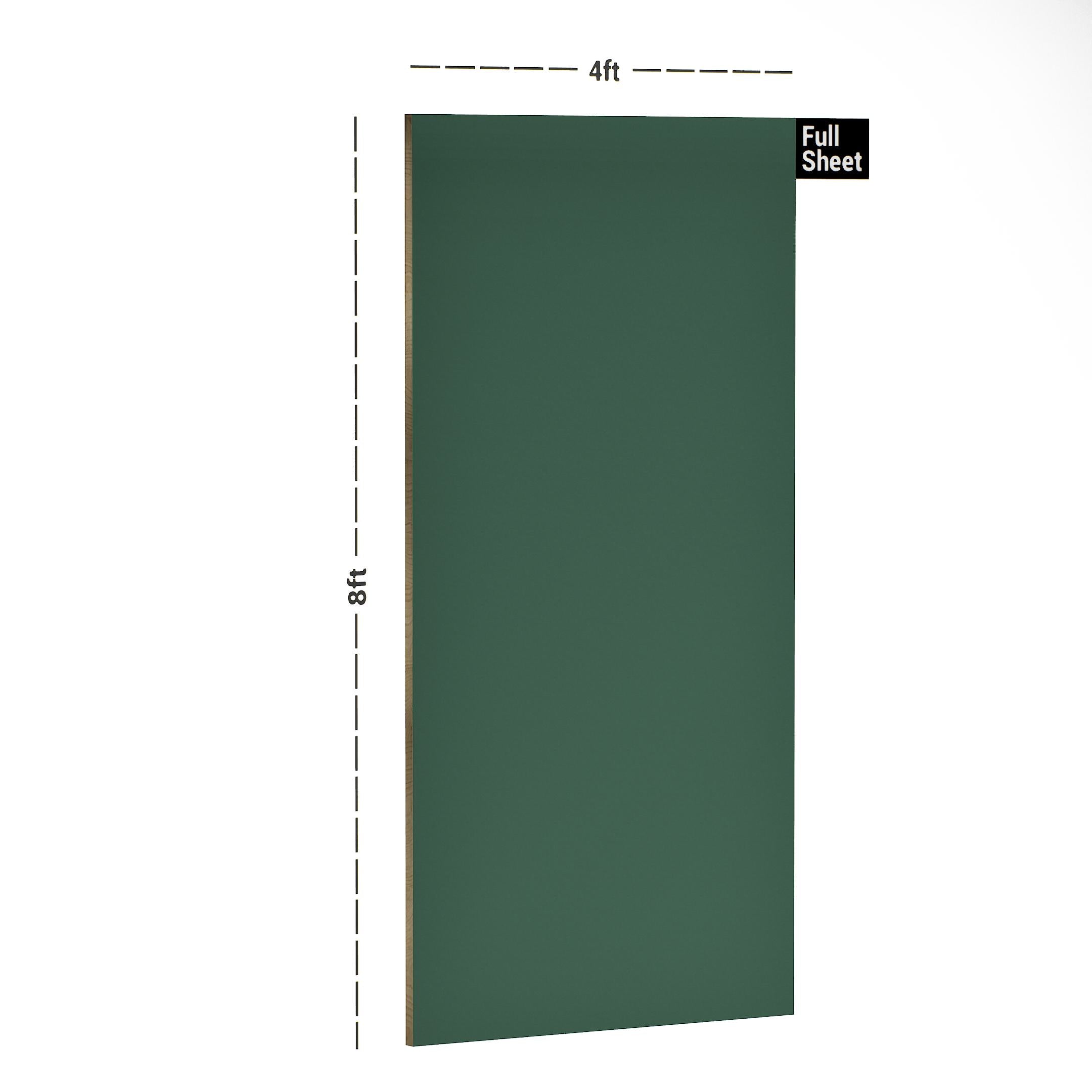 Dark Green Plain Laminate 8x4 ft Matte 1 mm - 9555 SZM