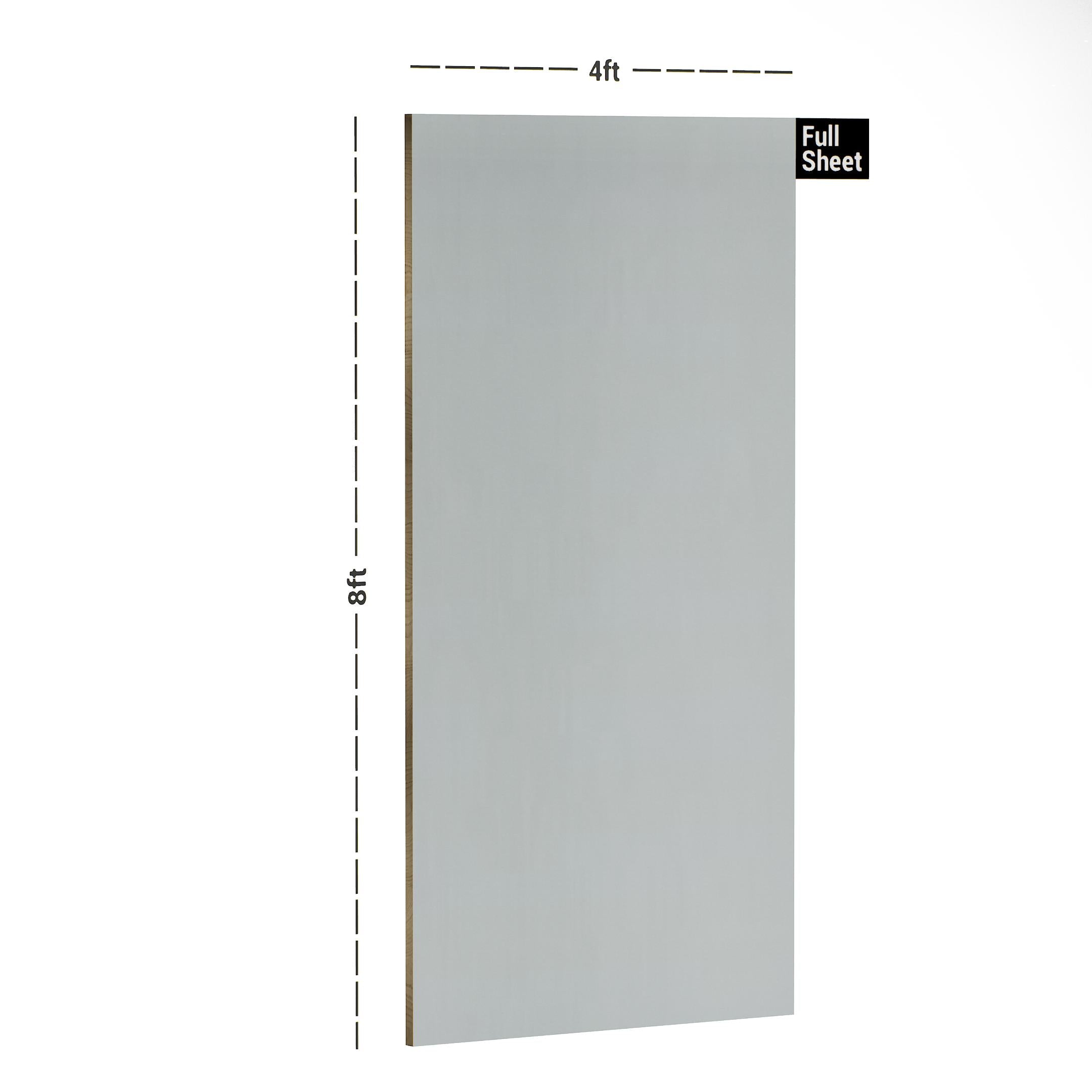 Daisy White Plain Laminate 8x4 ft Suede 1 mm - 9560 SF
