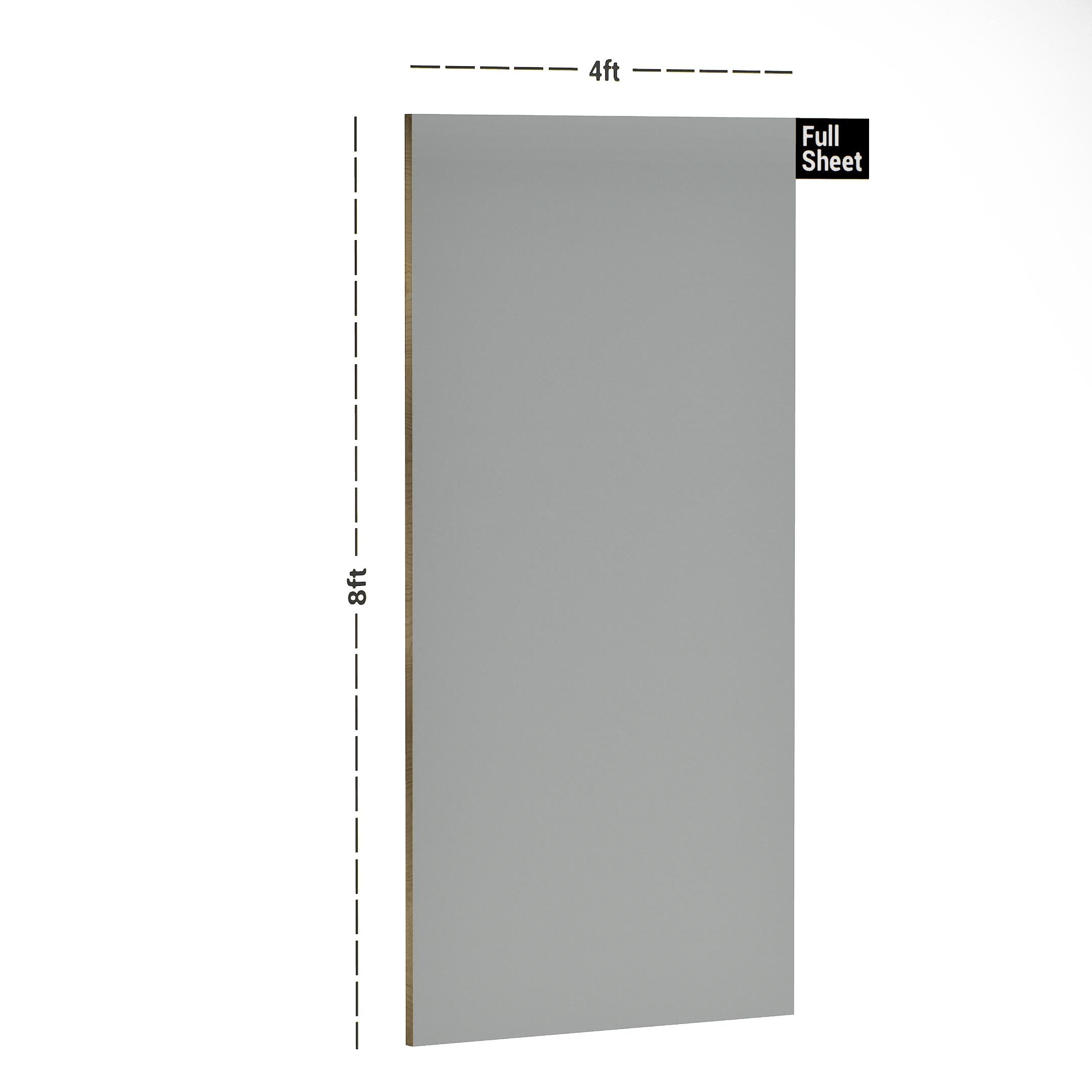 Silky Grey Plain Laminate 8x4 ft Matte 1 mm - 9957 SMT