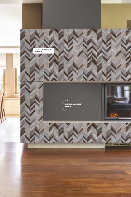 -Zig-Nature Designer Laminate 8x4 ft Texture 1 mm - AD 010