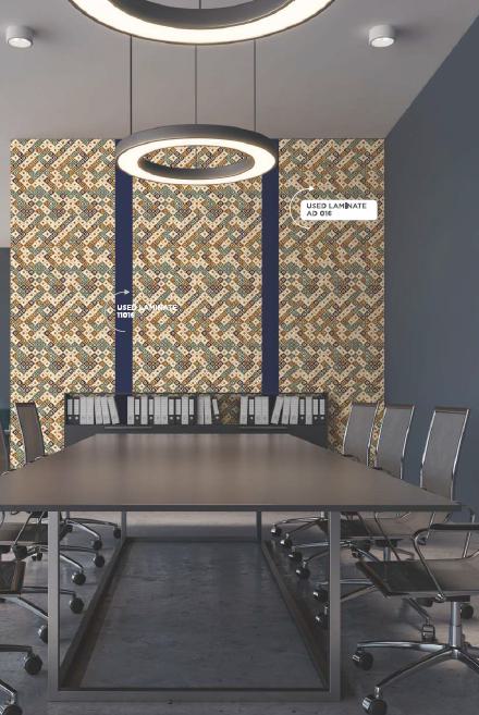 Angela Gold Designer Laminate 8x4 ft Texture 1 mm - AD 016