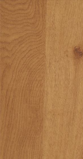 Brown wood laminate with textured finish and wood grain pattern, showing natural knots and detailed texture.
