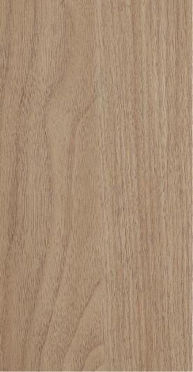 Brown wood grain laminate with textured finish and visible wood pattern and grain details