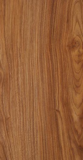 Brown wood grain laminate with textured finish and visible wood pattern and grain details