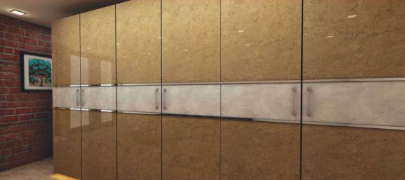 Golden Copper Marble & Stone Laminate 8x4 ft High Gloss 1.5 mm - ARC 9615