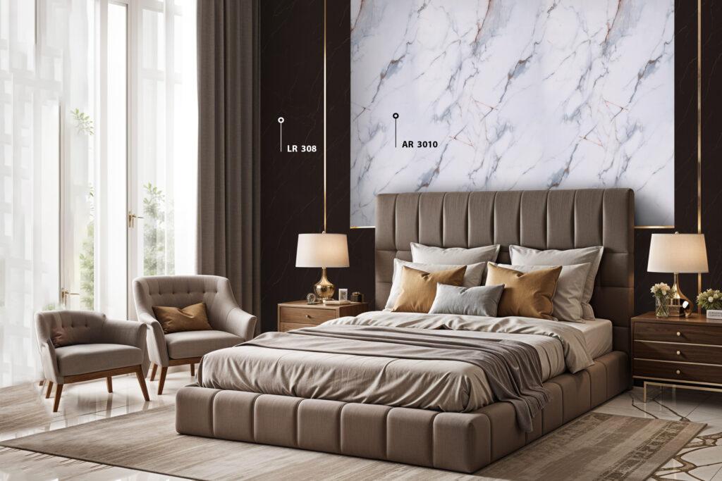 Torino Marble & Stone Laminate 8x4 ft High Gloss 1.5 mm - AR 3010