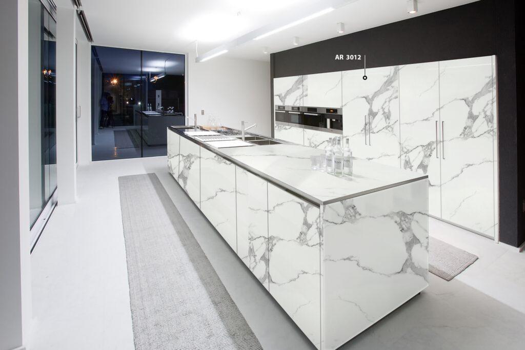 Tremble Marble & Stone Laminate 8x4 ft High Gloss 1.5 mm - AR 3012
