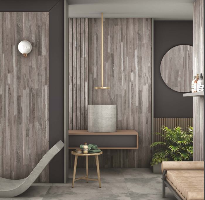 Grey Planks Wood Laminate 8x4 ft Texture 1 mm - BW 7059