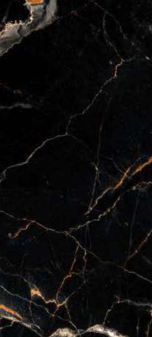 Mirage Marble & Stone Laminate 8x4 ft High Gloss 1 mm - Black Digital