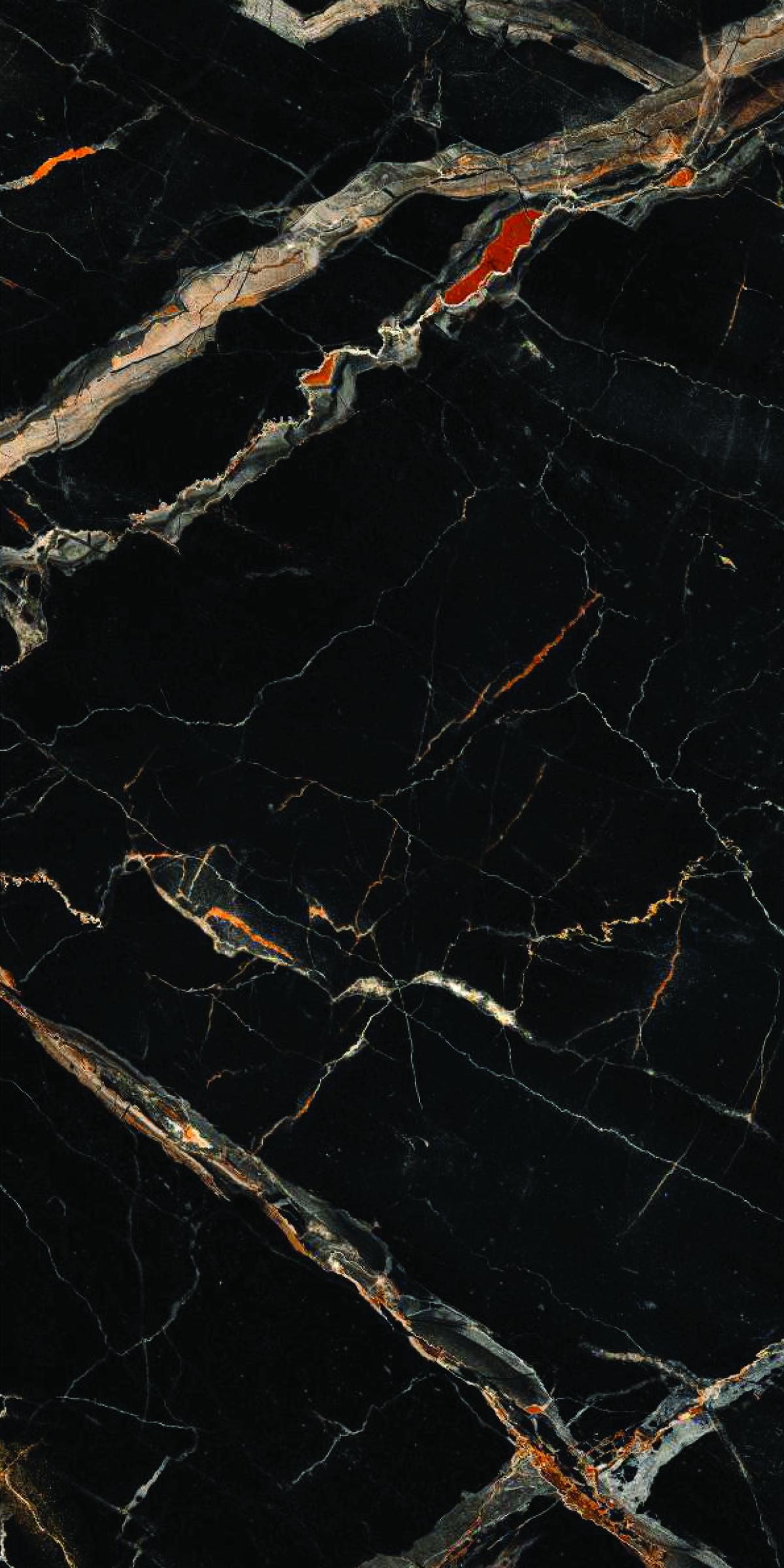 Mirage Marble & Stone Laminate 8x4 ft High Gloss 1 mm - Black Digital