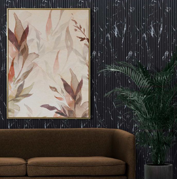 & Stone Laminate 8x4 ft High Gloss 3 mm - Black Marble